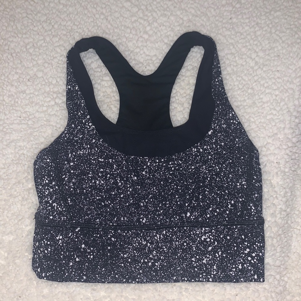 lululemon speckled sports bra! sz 2